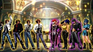 [KOF Mugen] Nests Kyo Team VS. Iori-Leona Team