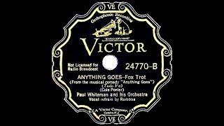 1935 HITS ARCHIVE: Anything Goes - Paul Whiteman (Ramona Davies, vocal)