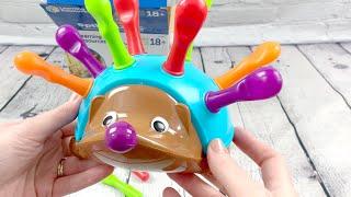 Fun with Spike the Fine Motor Hedgehog from Learning Resources | Toy Unboxing and Review