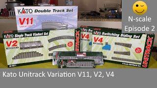 Kato Unitrack Variation V11, V2, V4 (N-scale episode 2)