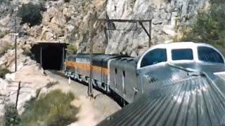 California Zephyr Passenger Train In 1957 - Fantastic Footage Shot From The Observation Car