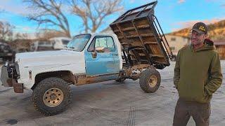 We Transformed The Square Body Wood Truck With Recycled Parts!