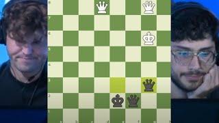 MAGNUS CARLSEN DEFEATS ALIREZA FIROUZJA WITH FOUR QUEENS ON THE BOARD