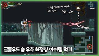 글롬우드 숲(Gloamwood) 우측 최정상에 있는 아이템 먹는 방법 [TEVI 테비]