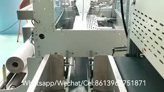 Fully automatic paper cup making machine of cup counting packing machine and case loader