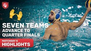 Teams Clinch Quarter Final Spots | Matchday 5 Highlights | Water Polo Champions League