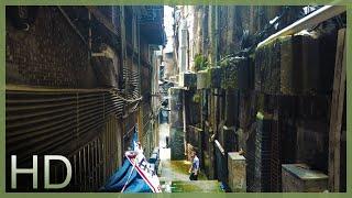 【HD】Walk through Rustic Backstreets of Chongqing, China | Cyberpunk Urban Jungle