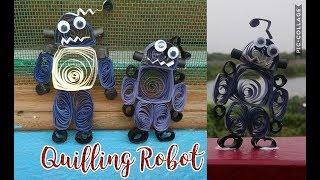 DIY | Paper Quilling Robot | How to make Robot | Easy and Simple | Bharti's Creative Art And Craft