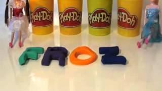 Children Educational Learning Colors And Letters With FROZEN & PLAY DOH