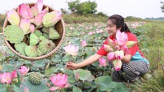 Have you ever used lotus flower for cooking? / Lotus seed and flower recipe / Cooking with Sreypov