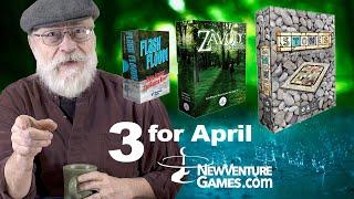 April Showers bring 3 New Table-Top Games from NewVenture!