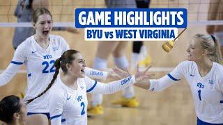 BYU Women's Volleyball vs West Virginia | Full Game Highlights (2024)