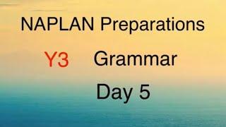 NAPLAN Preparations Year 3 Grammar Day 5 - Key points for adding ‘ed’ and ‘ing’ to verbs