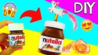 DIY MINI BRANDS NUTELLA SPITZER  Kleinste Spitzer der WELT basteln I Back To School DIY I  PatDIY