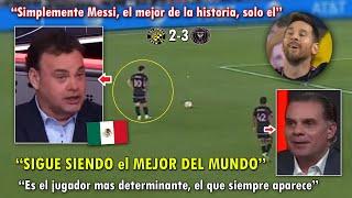 IMPRESIONADOS! PERIODISTAS MEXICANOS se RINDEN ante DOBLETE de LIONEL MESSI HOY con INTER MIAMI