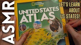 Let's Learn about US States!  [ASMR Maps]