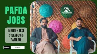 PAFDA Jobs | Syllabus for Written Test | Paper Pattern | Junior Scientist | 2025 | TAZ Vlogs