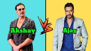 Akshay Kumar Vs Ajay Devgn Full Comparison !!