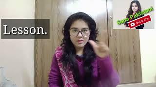 Learn Sign language With Sana Seher. PSL Speaking Hands