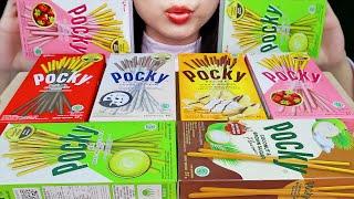 ASMR POCKY CHOCOLATE STICK  CHOCO BANANA, MATCHA, STRAWBERRY, COCONUT & BROWN SUGAR,COOKIES & CREAM