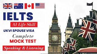 IELTS Life Skills complete Mock test │A1 life skills test│ UKVI spouse visa