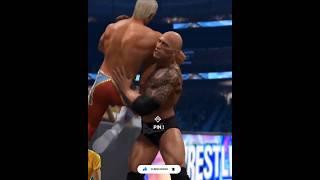 ROCK BOTTOM #wwe2k23 #shorts #therock #youtubeshorts #bubaigamming #shortvideo #shorts