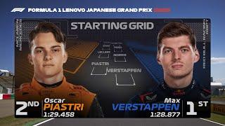 F1 Starting Grid For The 2023 Japanese Grand Prix