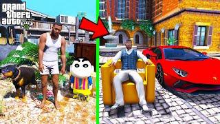 Franklin Change His Poor Life To Ultra Rich Trillionaire Life In GTA 5 | SHINCHAN and CHOP