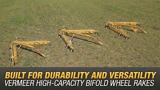 Meet the VRB12, VRB14, and VRB16 high-capacity bifold wheel rakes