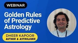 Webinar on Golden Rules of Predictive Astrology. Wtsap 8965990007 #astrology #learnastrology #zodiac