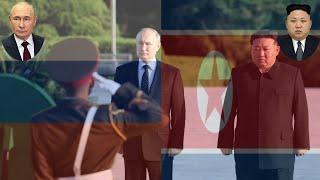  Russia and North Korea (DPRK) National Anthem | Wreath-Laying Ceremony 2024