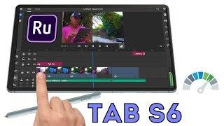 Samsung Galaxy Tab S6 - Video Editing Test with Adobe Rush (Android)