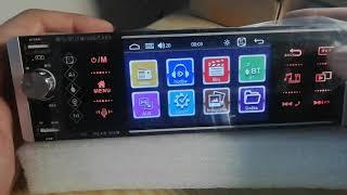 1DIN 5.1 inch HD Car Bluetooth MP5 Radio Car MP5 Card Autoradio Player - unboxing