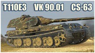 T110E3, VK 90.01 P & CS-63 • WoT Blitz Gameplay