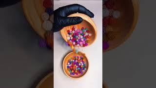 Satisfying coloring beadscolorful  sorting ASMR video coloring balls