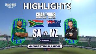 SA Vs NZ Champions Trophy 2025 2nd Semi Final Match Full Highlights | SA VS NZ Yesterday Match