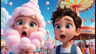 Cotton Candy, Cotton Candy, Sweet and Light Rhyme Song for Kids | Educational Kids Songs