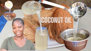 HOW TO MAKE EXTRA-VIRGIN COCONUT OIL. BY LEAH SCREEN!! | COOKING OIL...