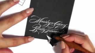 Writing names in calligraphy