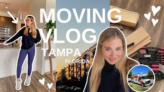 MOVING OUT VLOG  : my first apartment in Tampa, empty apartment tour, & apartment essentials