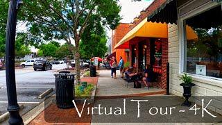 Norcross, GA - Downtown Walking Tour - Georgia Suburb 4K