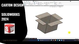 Carton Box design in Solidworks 2024