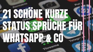 21 schöne kurze Status Sprüche für Whatsapp & Co