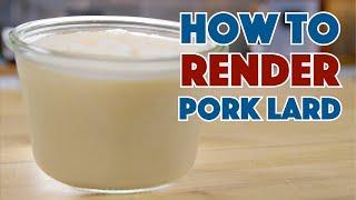 How To RENDER PORK Leaf Fat For Lard