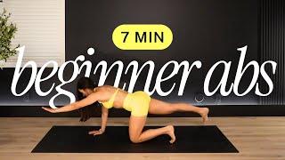 7 MIN BEGINNER CORE WORKOUT | No Equipment, At‐Home Abs