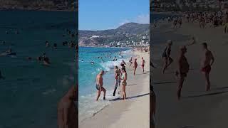 Summer vibe. Beach October.  Turkey Alanya.