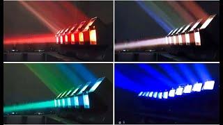 Fondlites 12pcs 60W Swinging Rotating Beam Stage Effect Lighting LED Curve Bar Light