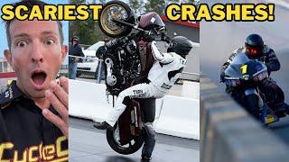 SCARY Drag Bike Crashes, Mishaps & Explosions! 