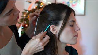 ASMR Perfectionist Hair Styling, Fixing & Adjustments For A Winter Photoshoot (Whisper)