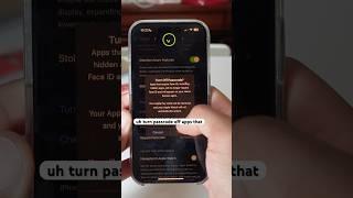 How to turn off Face ID & passcode on your iPhone 15 Pro  #apple #iphone15pro